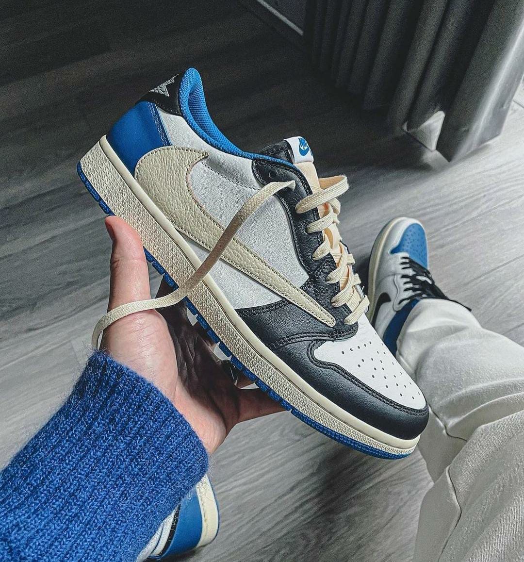 travis scott Fragment shoes first copy jordan-1 low - First copy shoe