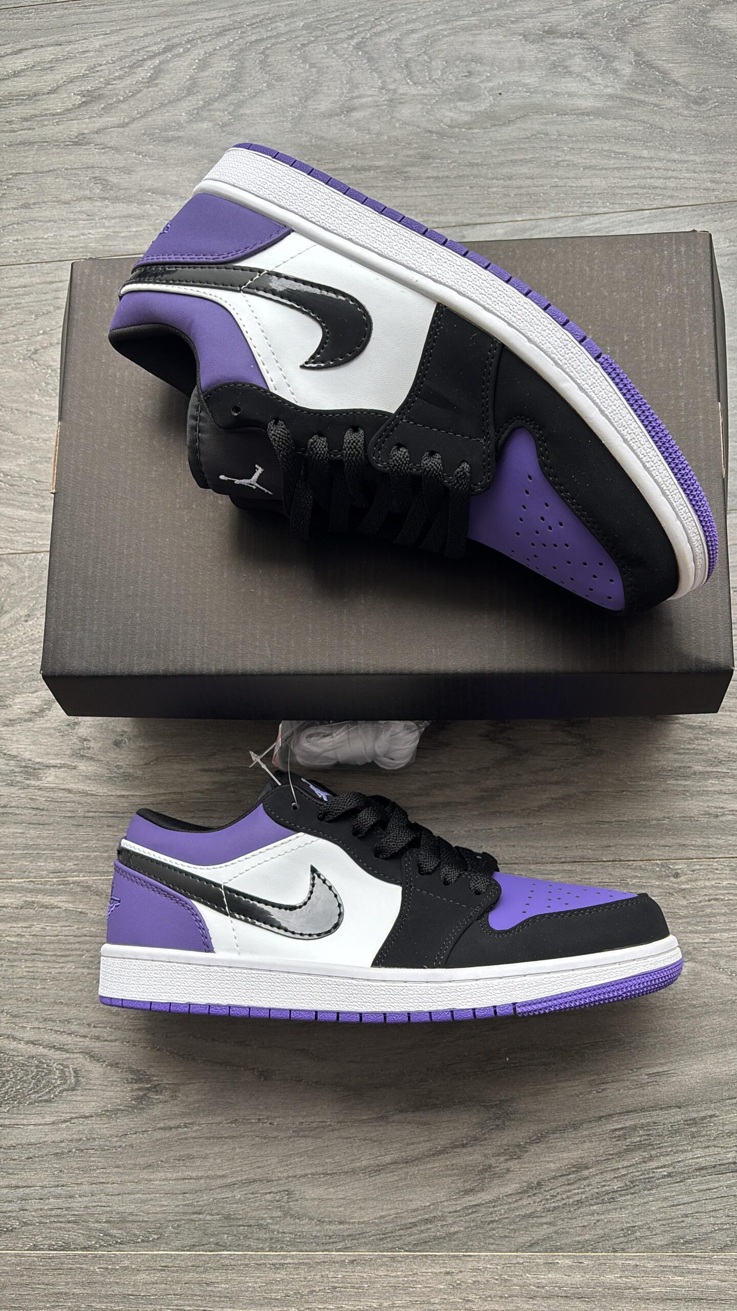 FIRST COPY Jordan cut low court purple shoes for men