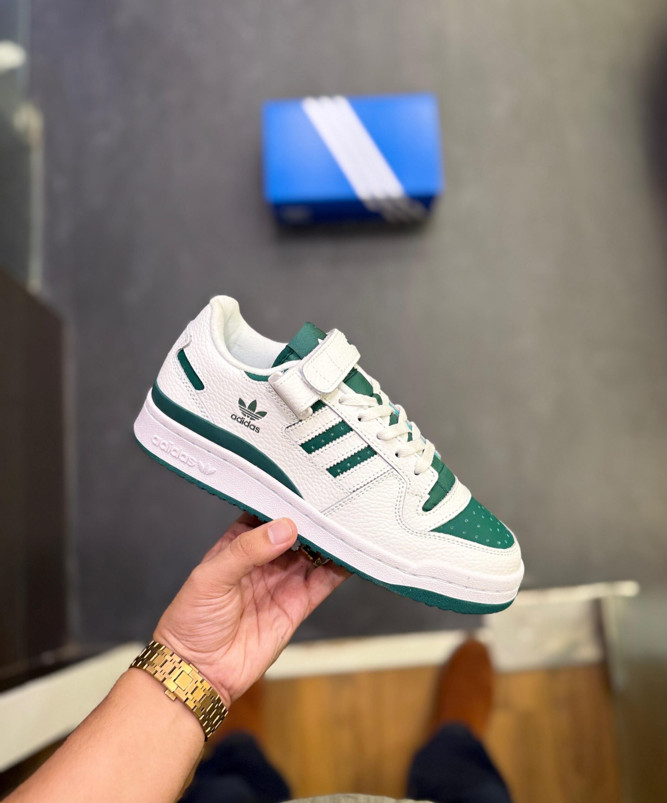 adidas forum 84 white green