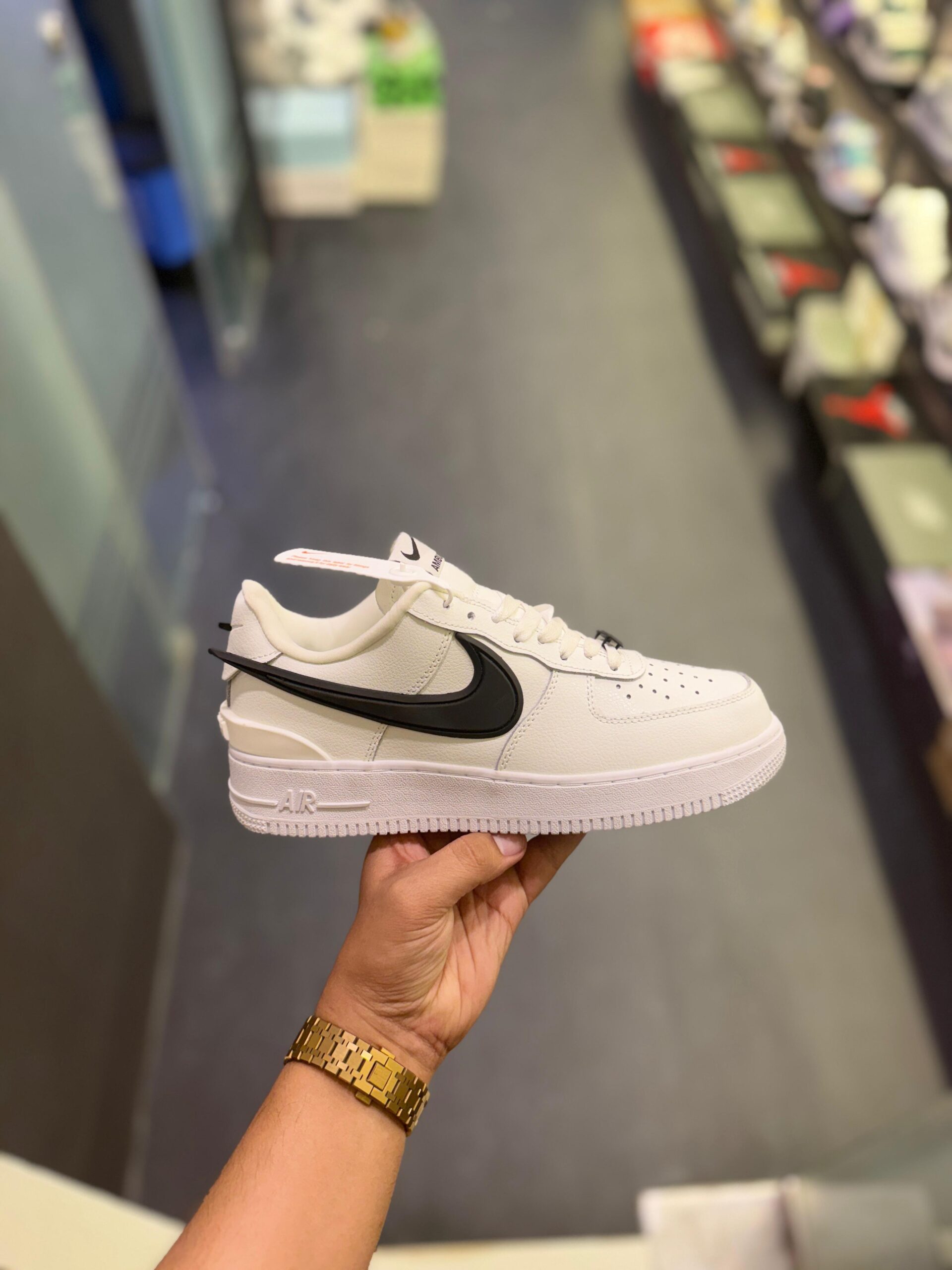 FIRST COPY NIKE AIRFORCE AMBUSH WHITE BLACK