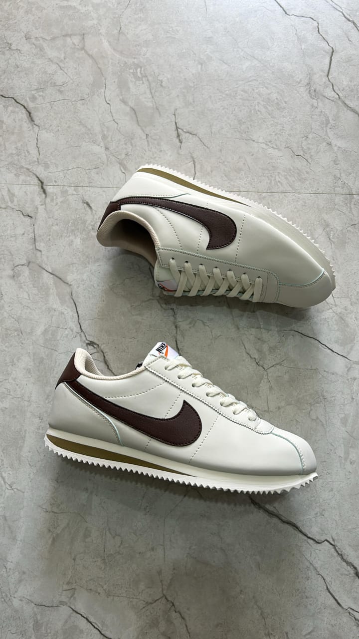 FIRST COPY Nike cortez cream brown for men