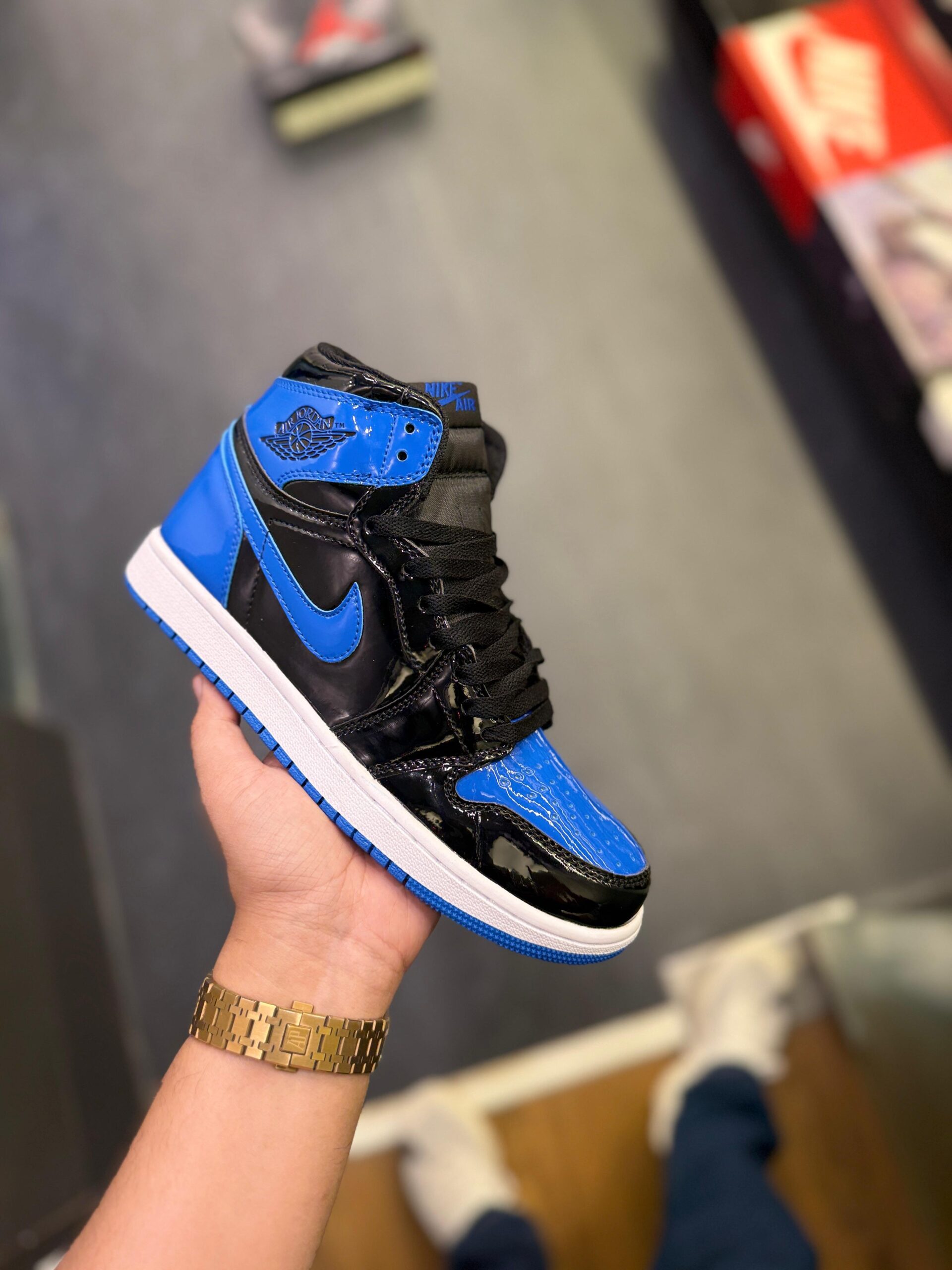 patent blue air jordan 1